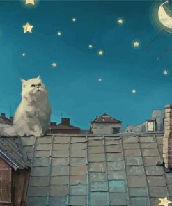 Cat Night Diamond Painting