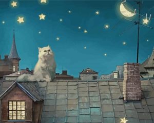 Cat Night Diamond Painting