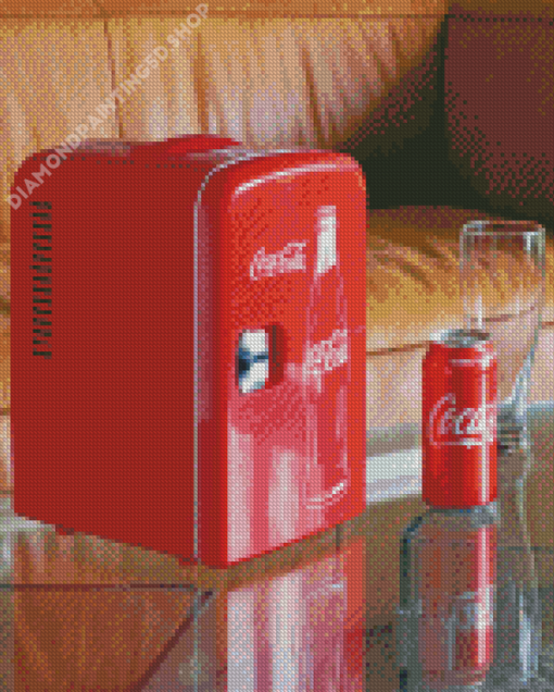 Coke Refrigerator Diamond Paintings