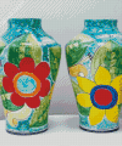 Colorful Pottery Vases Diamond Painting
