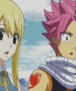 Cool Natsu And Lucy Diamond Painting