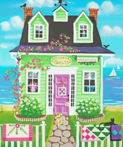 Cozy Cottage Quilt Shop Diamond Painting