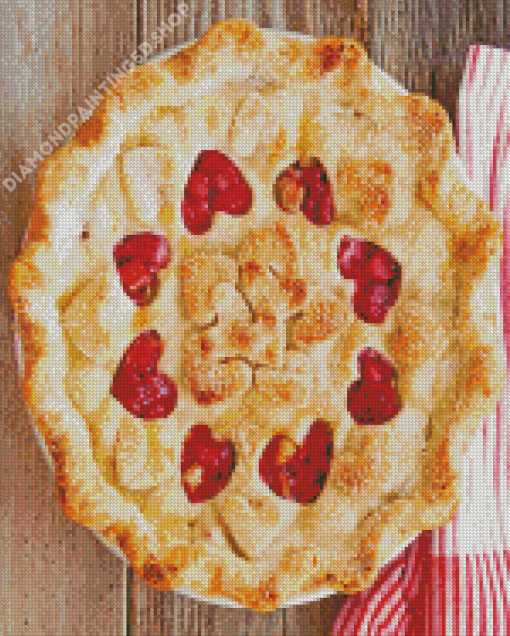 Crispy Strawberry Pie Diamond Painting