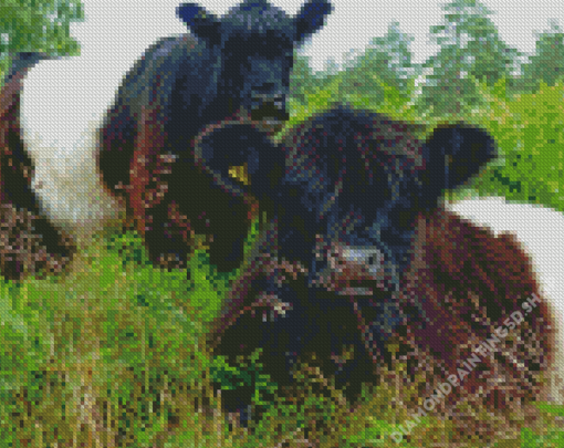 Adorable Little Cows Diamond Painting