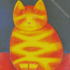 Yellow Fat Cat Diamond Painting