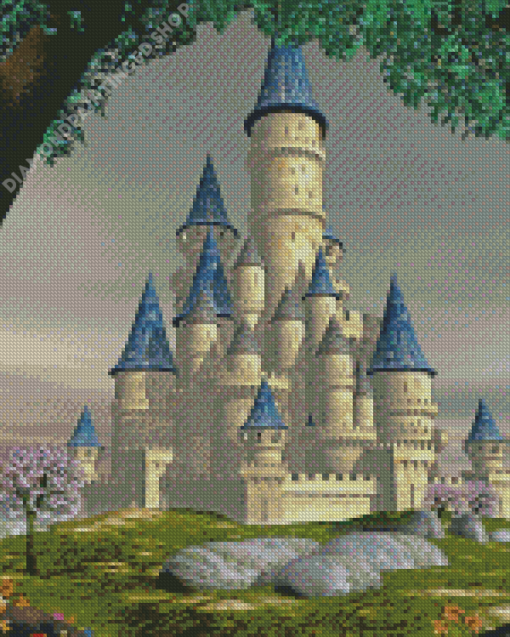 Fantasy Mythical Castle Diamond Painting