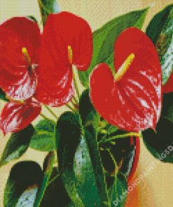 Flamingo Flowers Diamond Painting