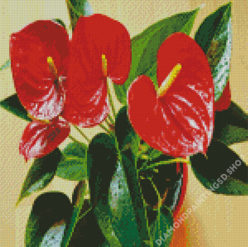 Flamingo Flowers Diamond Painting