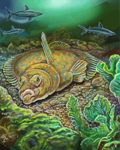 Flounder Fish Underwater Diamond Painting