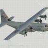 Flying Lockheed C 130 Hercules Diamond Painting