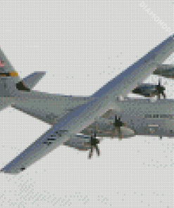 Flying Lockheed C 130 Hercules Diamond Painting