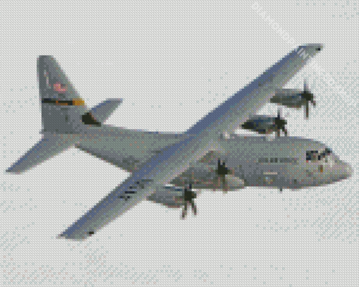 Flying Lockheed C 130 Hercules Diamond Painting