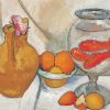 Goldfish Bowl And Fruits Diamond Painting