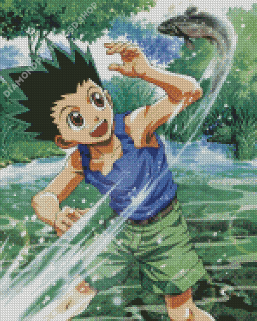 Gon Freecss Anime Boy Diamond Paintings