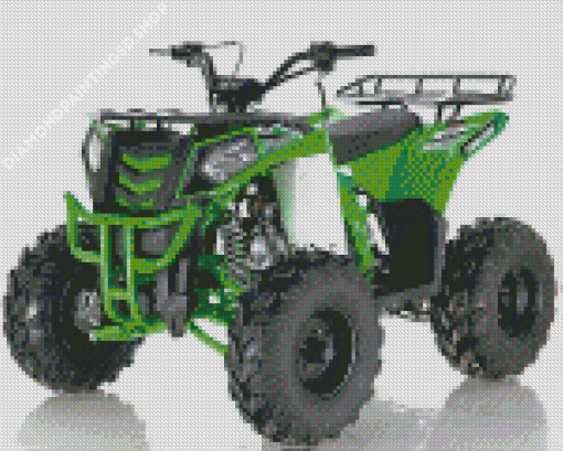 Green Four Wheeler Diamond Painting