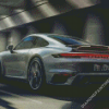 Grey 911 Turbo Diamond Paintings