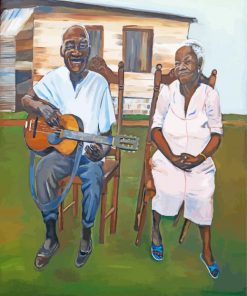 Happy Old African Couple Diamond Painting
