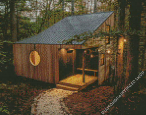 House In The Woods Diamond Painting