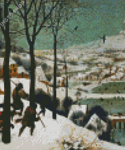 Hunters In The Snow By Pieter Bruegel Diamond Paintings