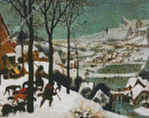 Hunters In The Snow By Pieter Bruegel Diamond Paintings