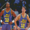 Karl Malone And John Stockton Diamond Painting