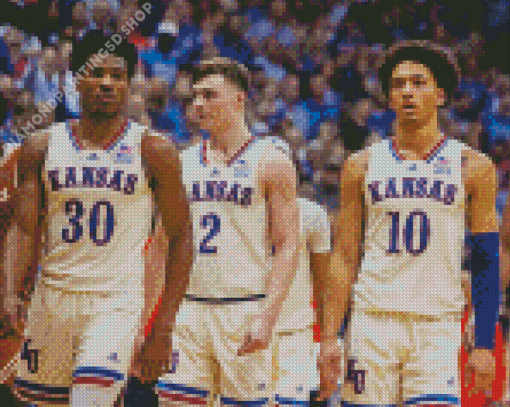 Kansas College Basketball Team Diamond Paintings