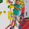 Kids Climbing Walls Diamond Paintings