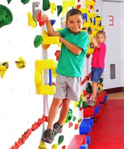 Kids Climbing Walls Diamond Painting