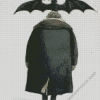 Man With A Bat On His Head By Edward Gorey Diamond Paintings