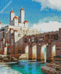 Medieval Fantasy Castle Diamond Painting