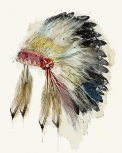 Native American Headdress Art Diamond Painting