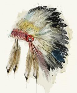 Native American Headdress Art Diamond Painting