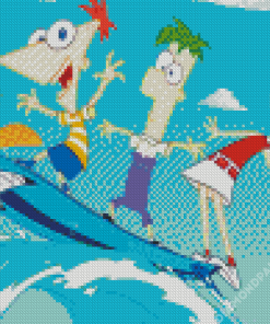 Phineas Animation Diamond Paintings