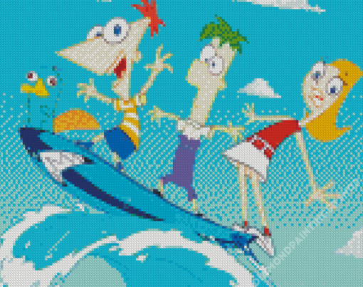 Phineas Animation Diamond Paintings