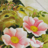 Pink Cherokee Rose Art Diamond Paintings