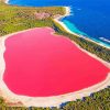 Pink Lake Western Australia Diamond Painting