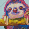 Pink Sloth Animal Diamond Paintings