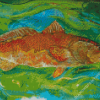 Red Drum Fish Art Diamond Painting