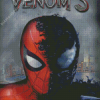 Spiderman With Venom Poster Diamond Painting