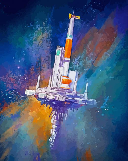 Fantasy Star Wars Ship Art - Diamond Painting 