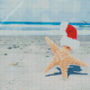 Starfish Christmas Beach Diamond Painting