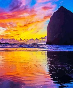 Sunset Oregon Coast Diamond Painting