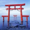 The Floating Torii Gate Diamond Painting