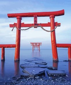 The Floating Torii Gate Diamond Painting