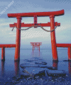 The Floating Torii Gate Diamond Painting