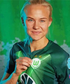 The Football Player Pernille Harder Diamond Painting