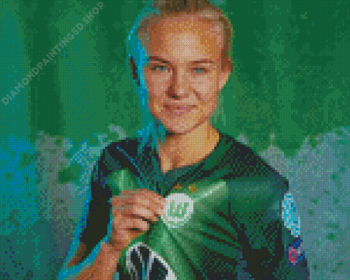 The Football Player Pernille Harder Diamond Painting