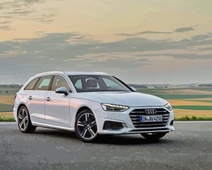 White Audi A4 Diamond Painting