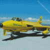 Yellow Hawker Hunter Diamond Painting