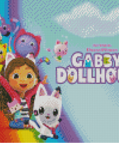 Cute Gabby Doll House Diamond Paintings